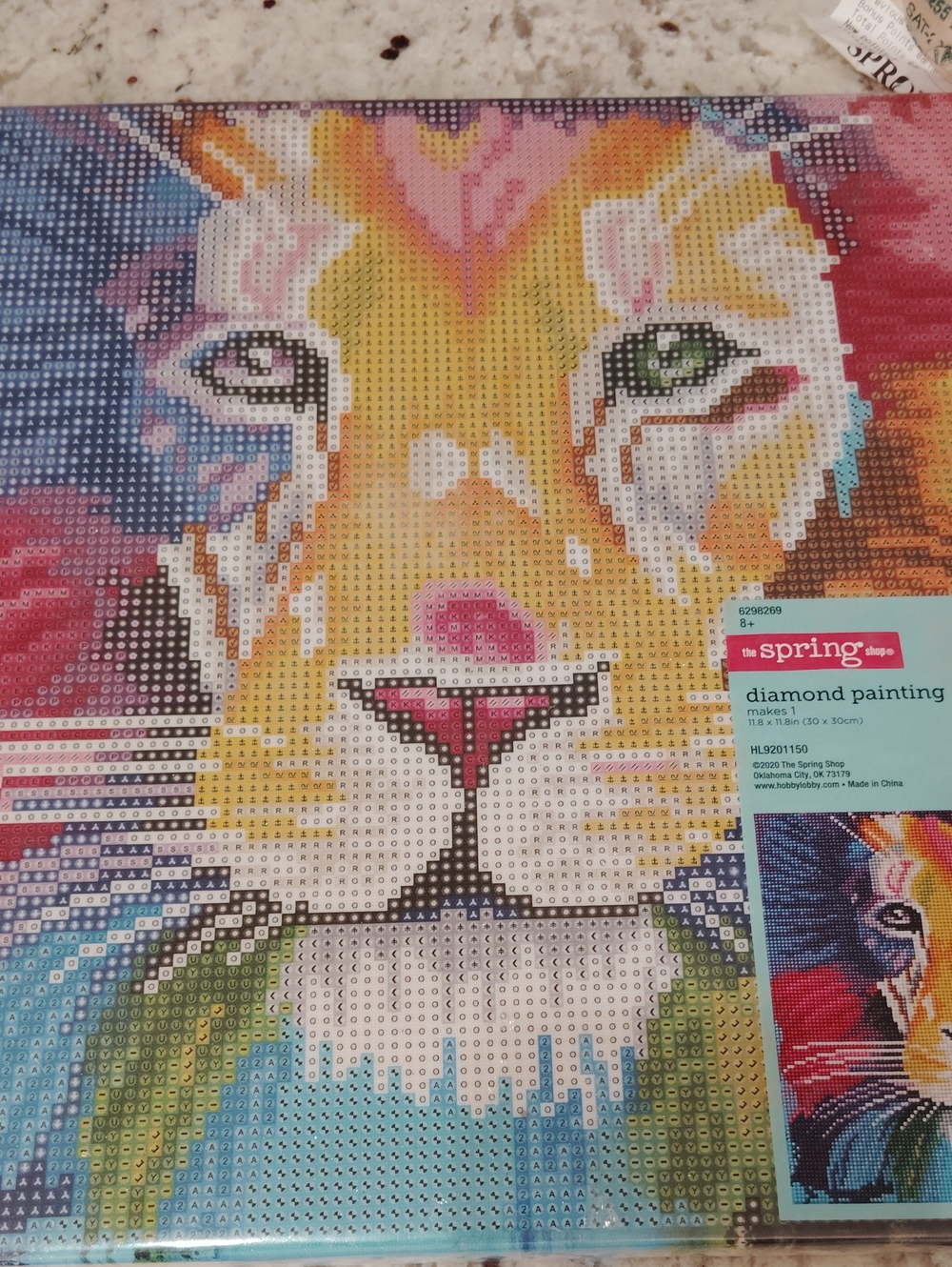 Diamond Art Set Lion/Tiger